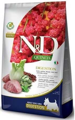 FARMINA N&D Quinoa Dog Digestion Adult Mini sucha karma dla psa 2,5 kg