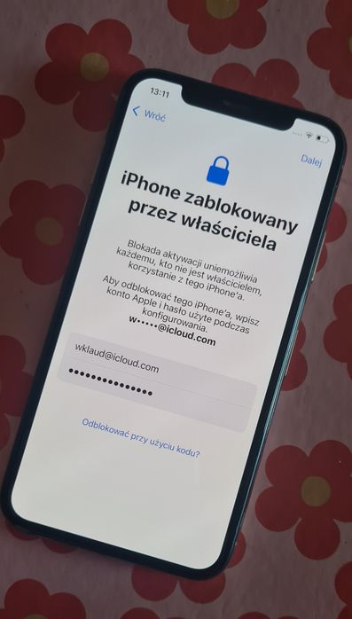 Iphone XS zablokowany