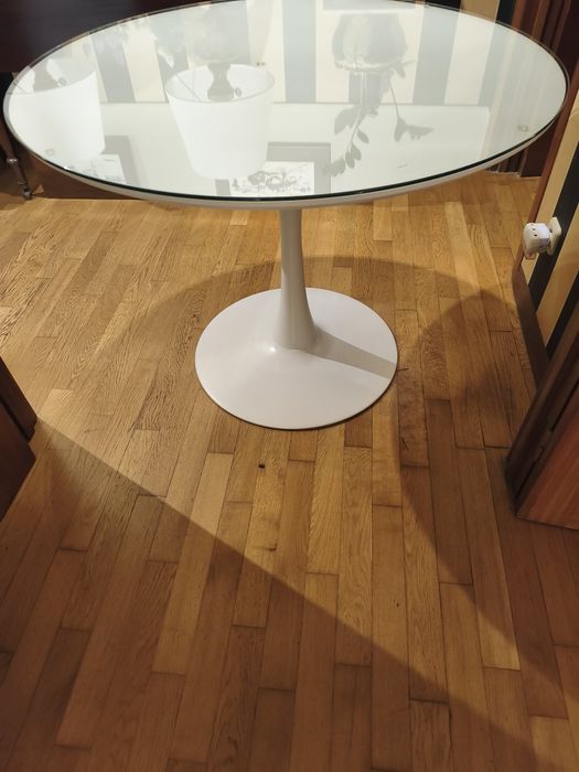 Mesa Jantar Redonda com Vidro
