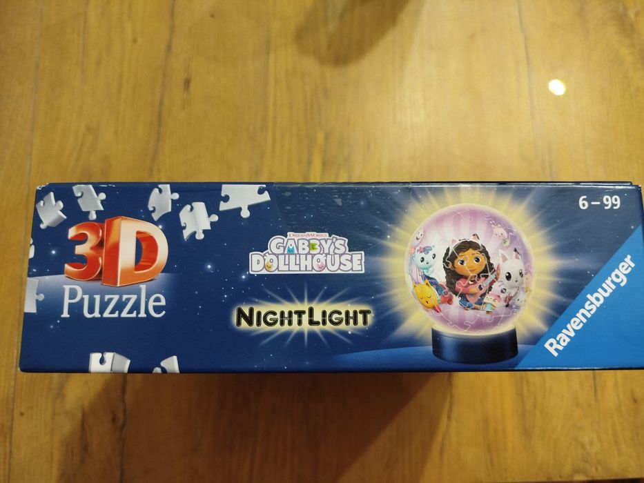 Lampka nocna Puzzle Koci domek Gabi