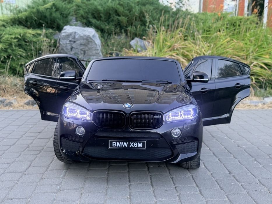 Дитячий двомісний електромобіль Джип BMW X6M JJ2168 з пультом. Электромобиль