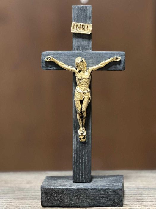 Krzyż z czarnego dębu – drewno 2400 lat (C14