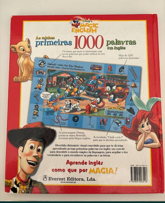 As minhas primeiras 1000 palavras em inglês - Disney