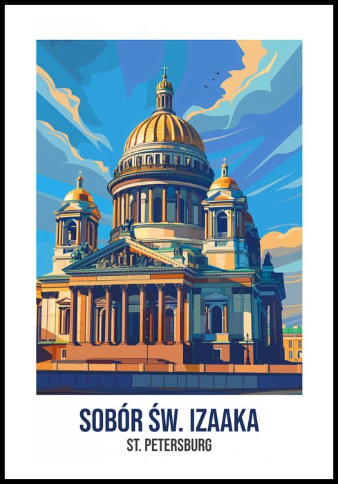 Plakat 68x101cm Sobór św. Izaaka