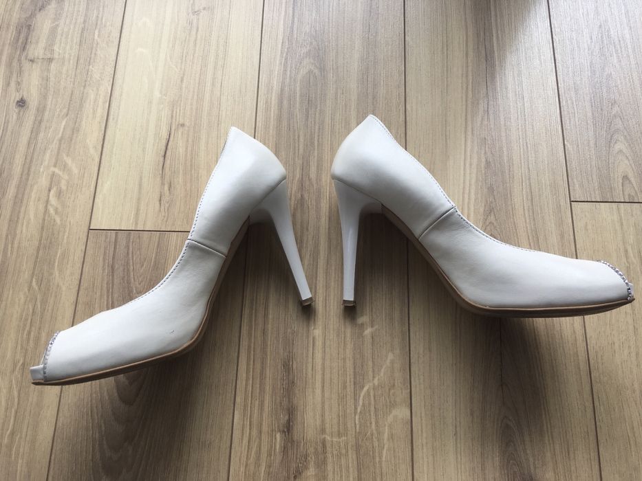 Buty ślubne pantofle La Boda ecru 37