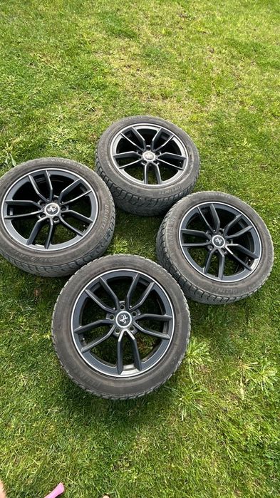 Jantes Keskin 17" 5x114.3 + Pneus Inverno 215/55R17 (Como Novas)