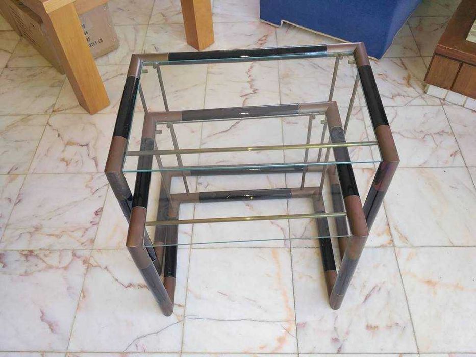 Duas mesas apoio italianas 60x45x50 em muito bom estado