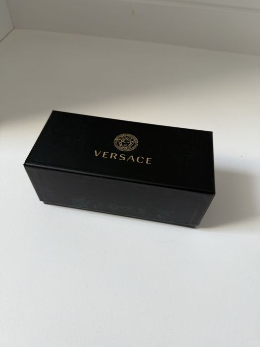 Pudełko po okularach czarne versace 17,5x7,8x8cm