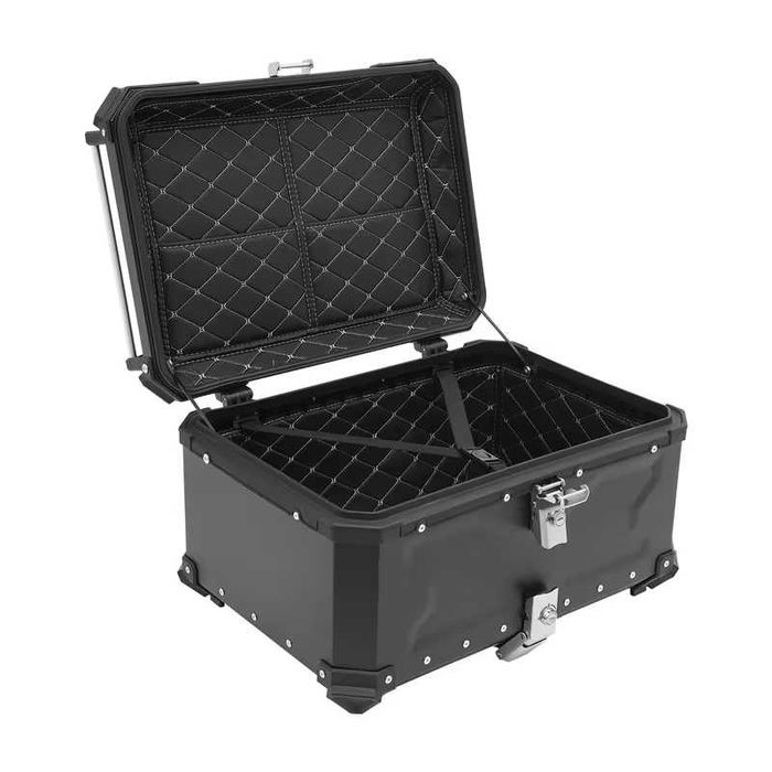Top Case em Alumínio Preta / Mala para Moto / Novas