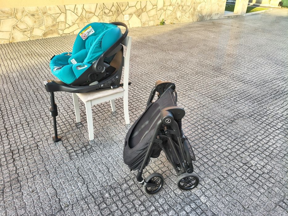 Cybex Melio Carbon + ovo Cybex Cloud Z2 i-SIZE + base cybex Z2