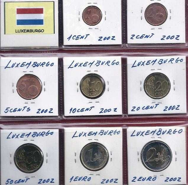 COLEÇÃO DE EUROS  DO LUXEMBURGO 2002