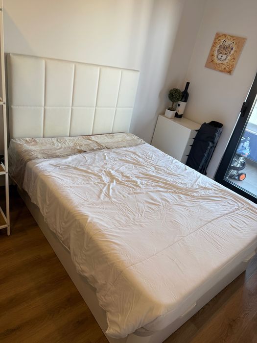 Cama de Casal Elevatória com Arrumação e Cabeceira