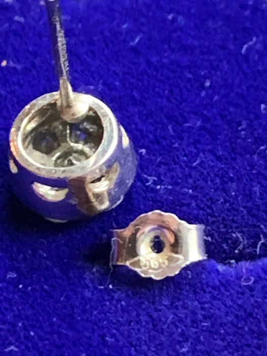 KOLCZYK z BRYLANTAMI  białe złota próba 585 !!!