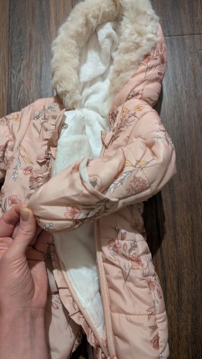 Kombinezon zimowy dla dziewczynki, nowy 56