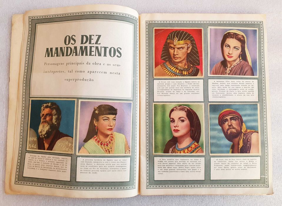 Antiga Caderneta Completa ~ "OS 10 MANDAMENTOS" ~ IBIS 1960 ~ # RARA #