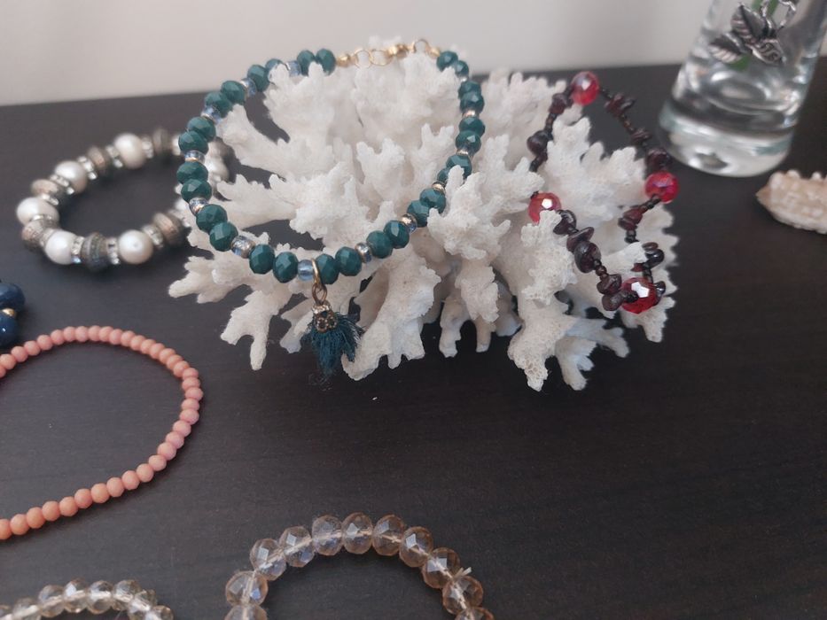 Pulseiras pedra sintetica