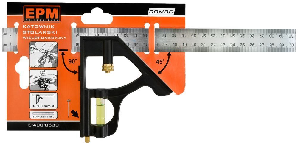 Kątownik Stolarski Wielofunkcyjny Combo 300Mm EPM