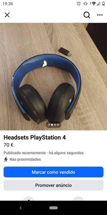 Phones  sem fios . PlayStation 4
