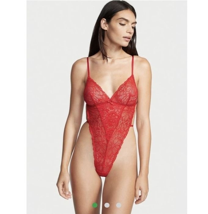 Кружевное боди Lace Teddy Victoria's Secret
