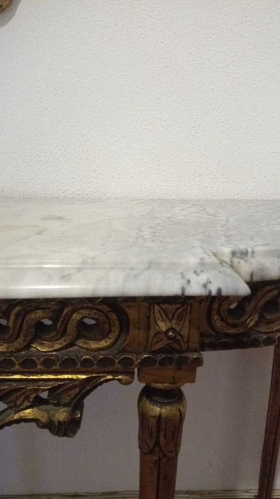 Mesa Aparador Madeira e Marmore