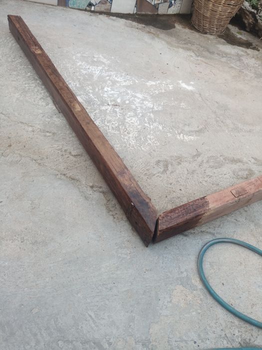 VIGA madeira nobre para decoração, topo de lareira ...