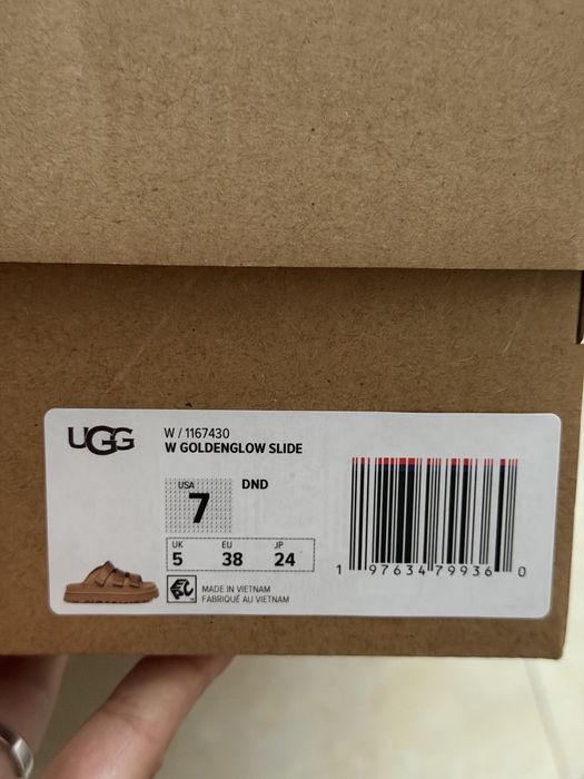 Шльопанці UGG Goldenglow Slide US 7 /EU 38 оригінал !!!  жіночі