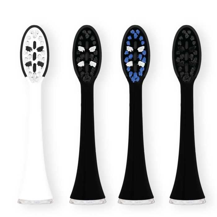 POWYSTAWOWY /Końcówki do szczoteczek sonicznych, 4 szt. VITAMMY ONYX VITAMMY PEARL+ NOIRE