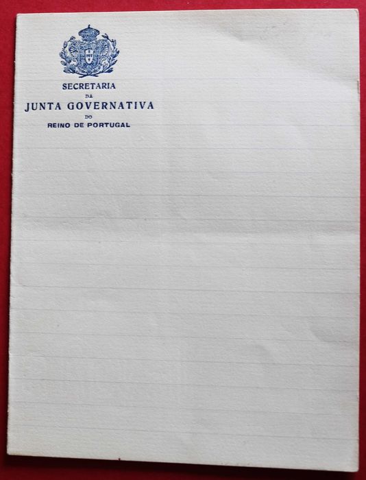 Monarquia do Norte - 1919 secretaria da Junta Governativa