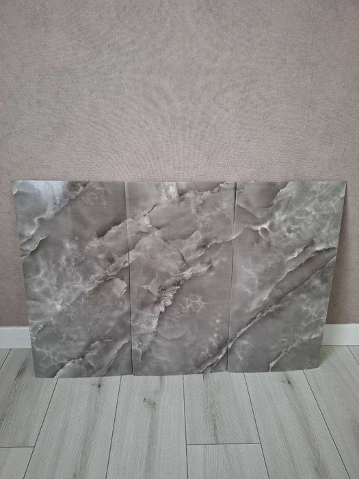 Самоклеюча вінілова біла плитка 3д Самоклеющиеся виниловые панелі 3d