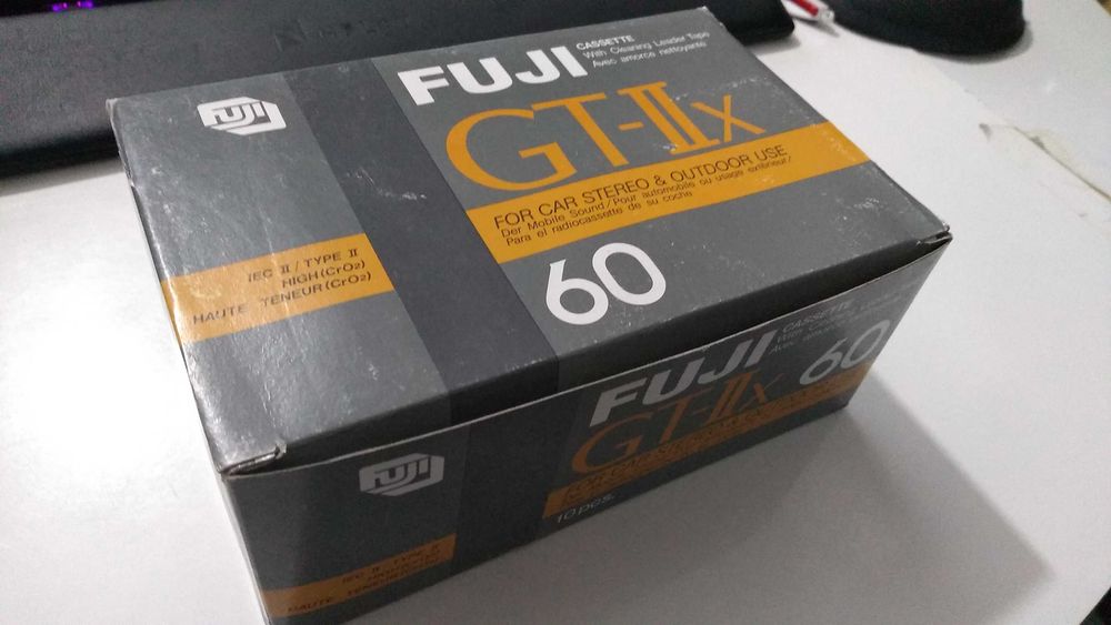 Cassete de áudio FUJI GT-IIx 60 VINTAGE, NOVA!