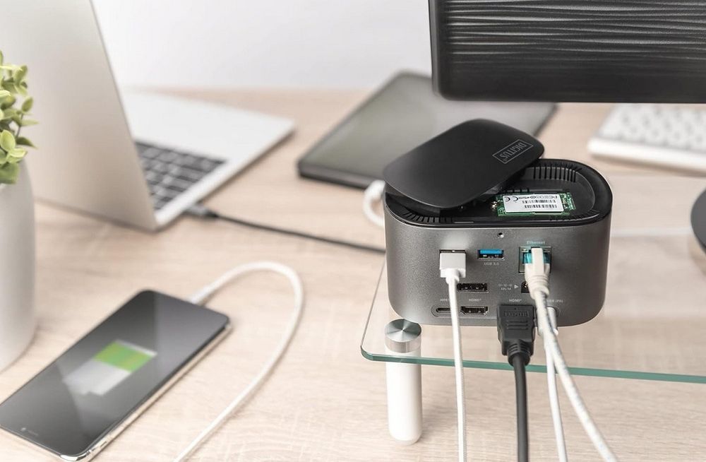 Nowa stacja dokująca DIGITUS 11w1 USB C z miejscem na SSD M2