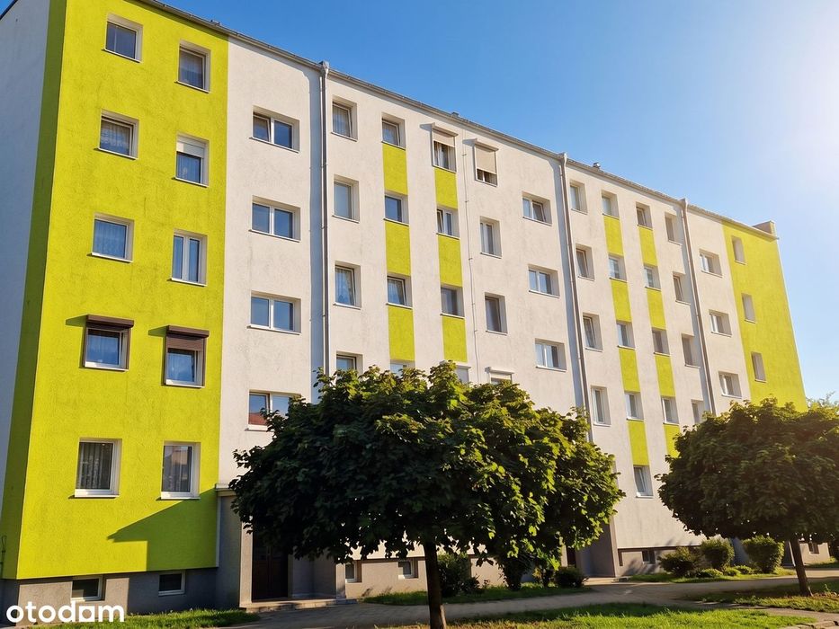 4 pokoje na Komuny Par., w ocieplonym bloku z balkonem i piwnicą