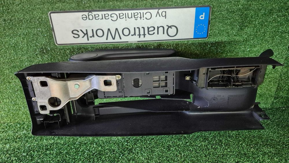 Consola Central Travão Mao Apoio Braco Audi A4 B5 8D Pre Facelift 1995 a 1999 Original azul escura