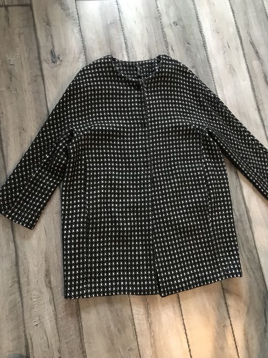 *20 % wełna* Marynarka pepitka na wiosnę r. S/M