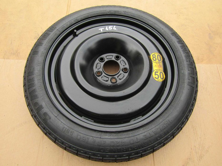 Koło Dojazdowe 18 Ford KUGA Mondeo MK4 Volvo XC-60 XC-90 piasta 63,4 mm 4 T ET15 / 115/85 18
