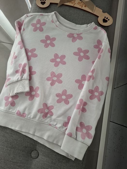 Bluza dla dziewczynki w kwiatki r.116