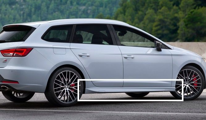 LIP SPOILER AILERON EMBALADEIRAS Difusor Aba SEAT LEON MK3 5F CUPRA FR