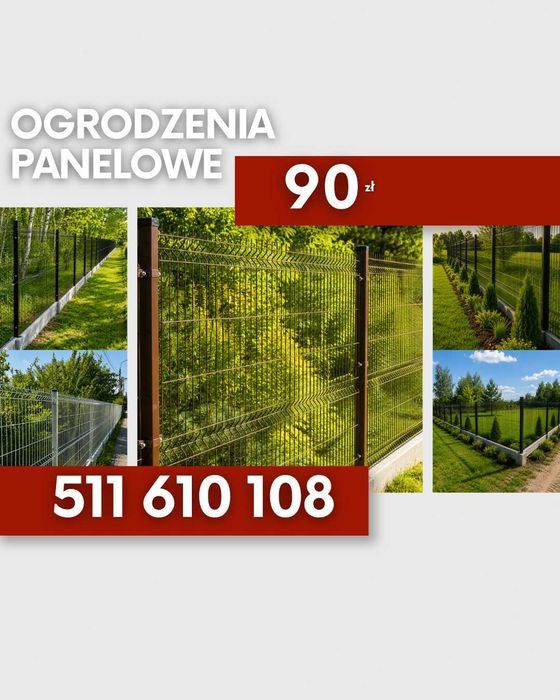 Ogrodzenie panelowe, wys. 1,8m! cena 90zł mb !!