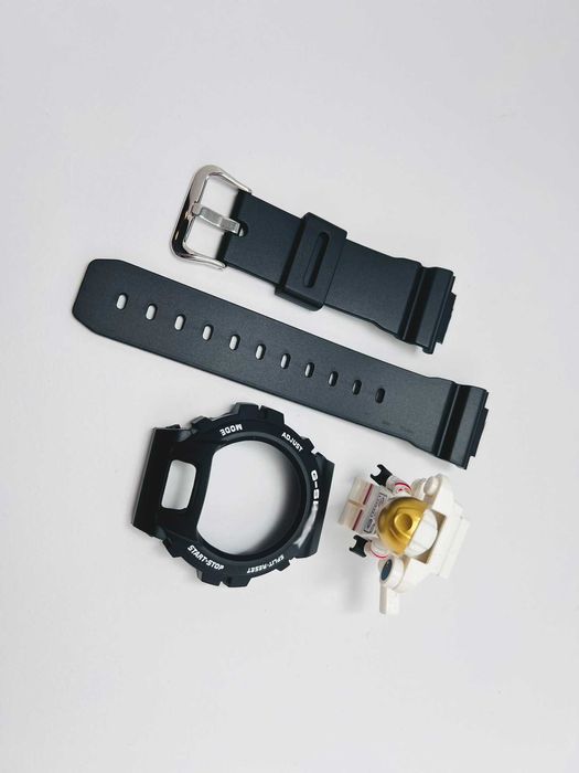 Bezel Pasek Casio G-Shock DW-6900 Czarny/Białe napisy 6900