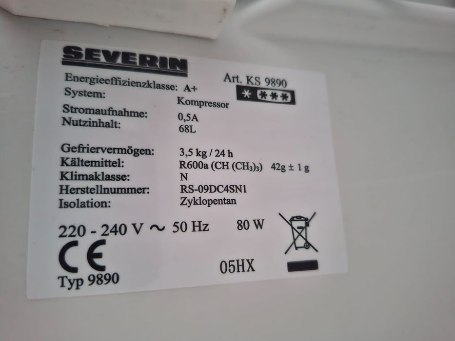 Niemiecka zamrażarka SEVERIN A+ stan BDB 100% sprawna