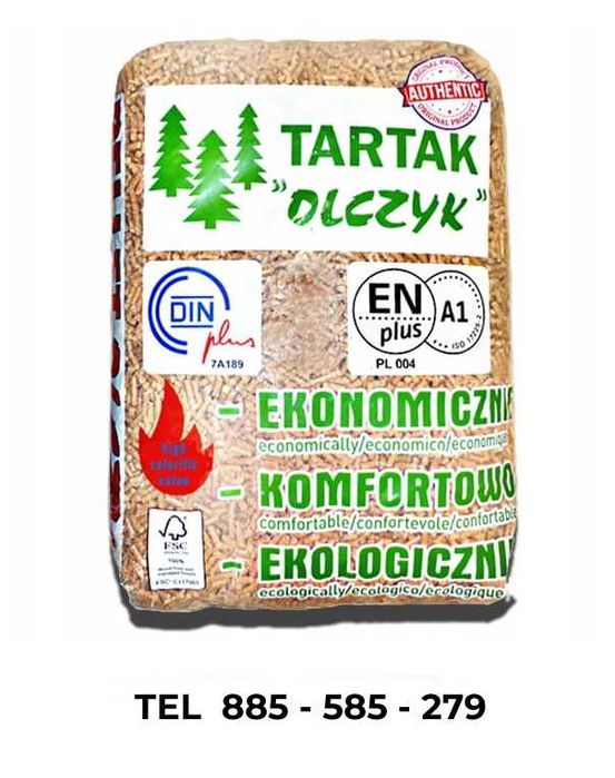 PELLET OLCZYK PREMIUM CERTYFIKOWANY winda paleciak magum drewnoland garbatka dankros