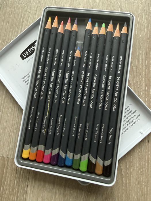 Derwent kredki 12 kolorów pro