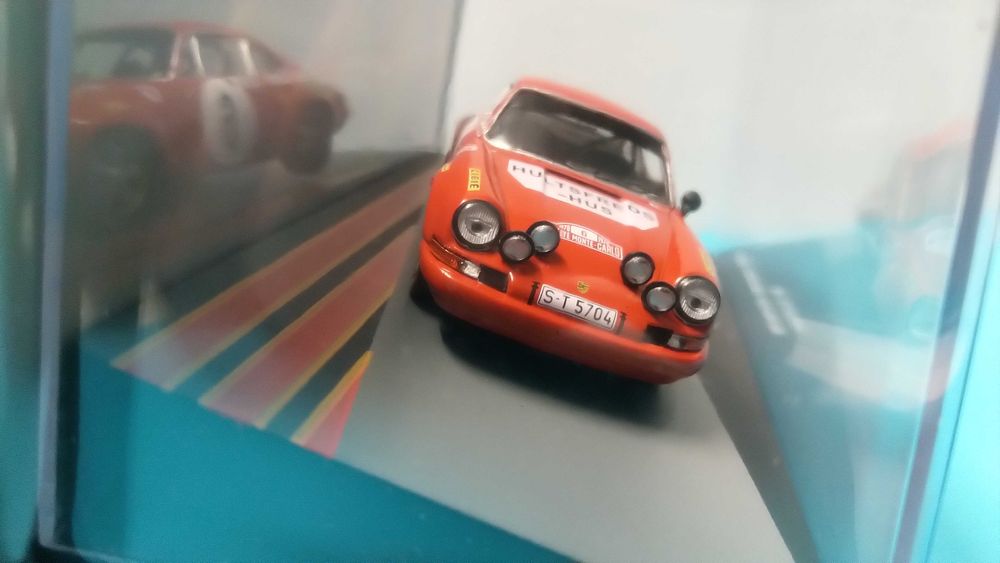 Posche 911 S #6 - Waldegaard: Vencedor Rallye Monte Carlo 1970 - Miniatura IXO Collections à escala 1/43
