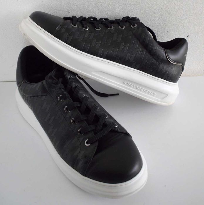 Calvin Klein Sneakersy Vulcanized Lace Up Lth skórzane 38 czarne