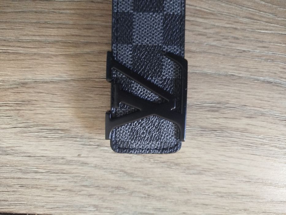 Czarny pasek Louis Vuitton 110cm