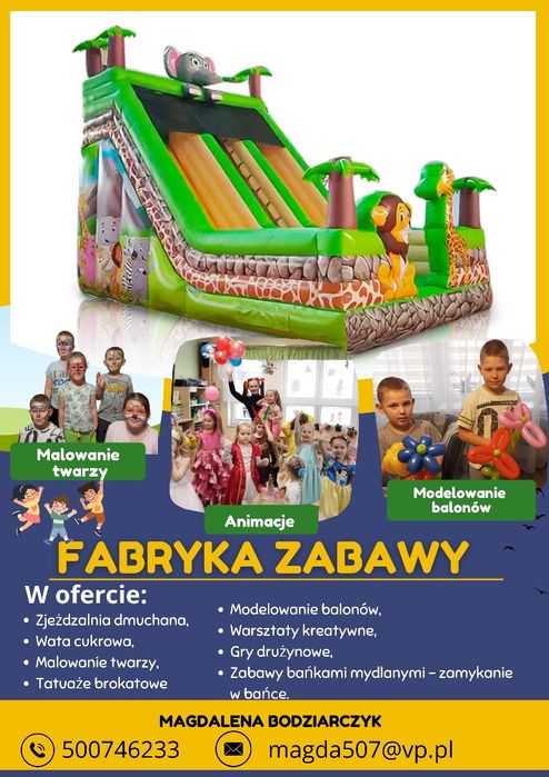 Wynajem zjeżdżalni dmuchanych