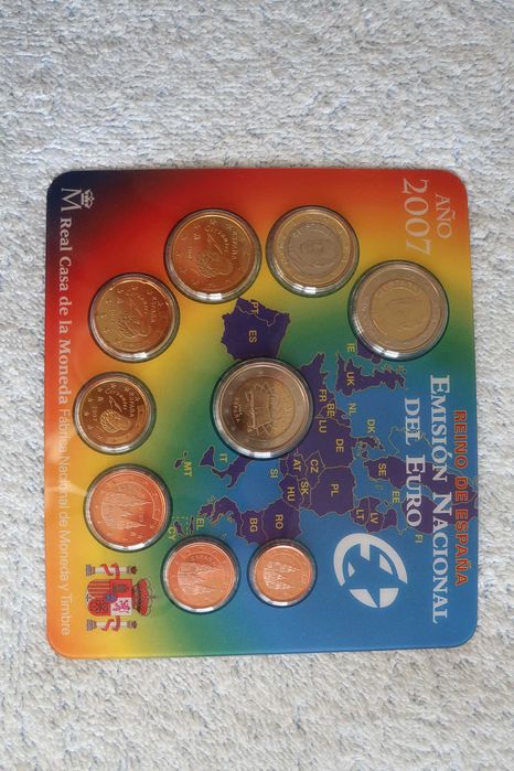 Carteira Moedas EURO Coins - ESPANHA (Vários Anos)