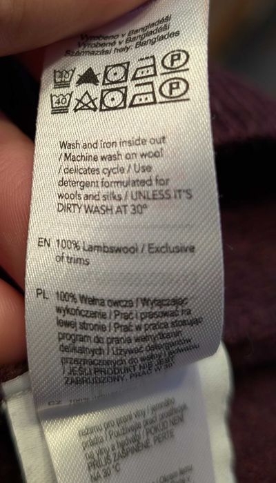 Sweter męski wełniany