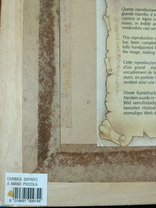 Quadro Único: Rosa Amarela Vibrante - Moldura Artesanal Pintada à Mão