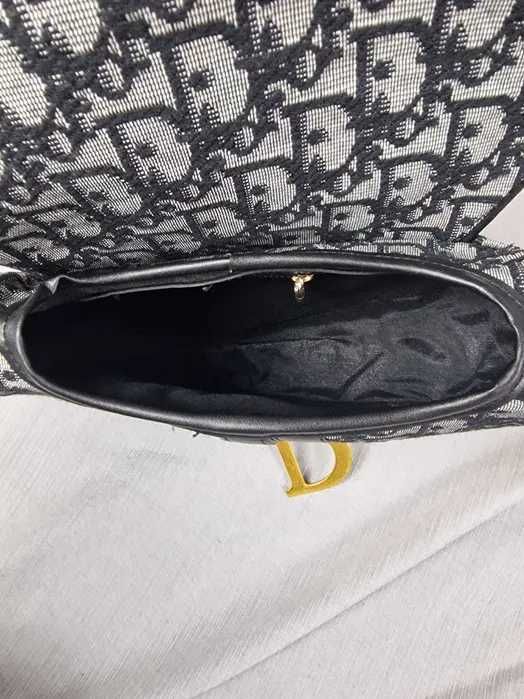 Torebka damska siodło Christian Dior szara
